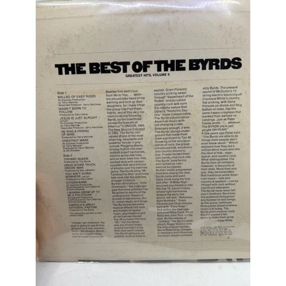 The Byrds – The Best Of The Byrds Greatest Hits, Volume II 1972 Vinyl Album - Picture 4 of 6